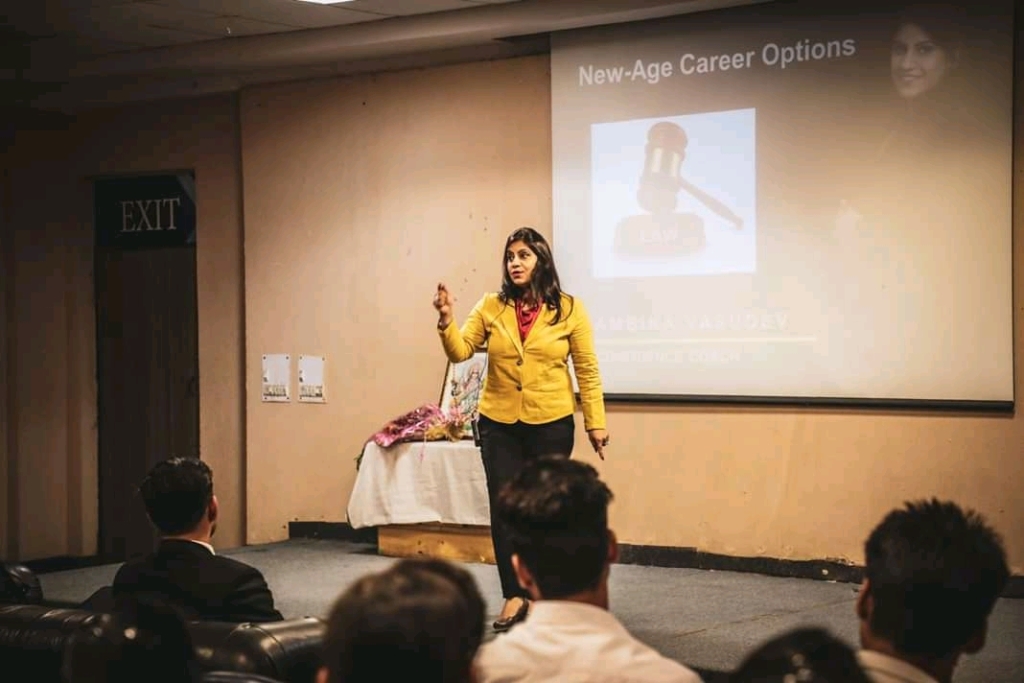 Guest Lecture on “New Age Career Options in Law” by Ambika Vasudev on September 20, 2018
